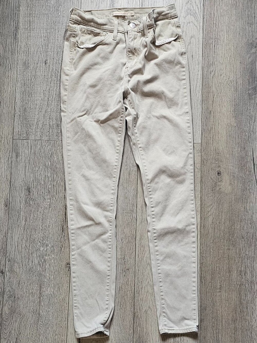 Levis 720 High Rise Super Skinny Jeans Womens W27 L30 White Tab